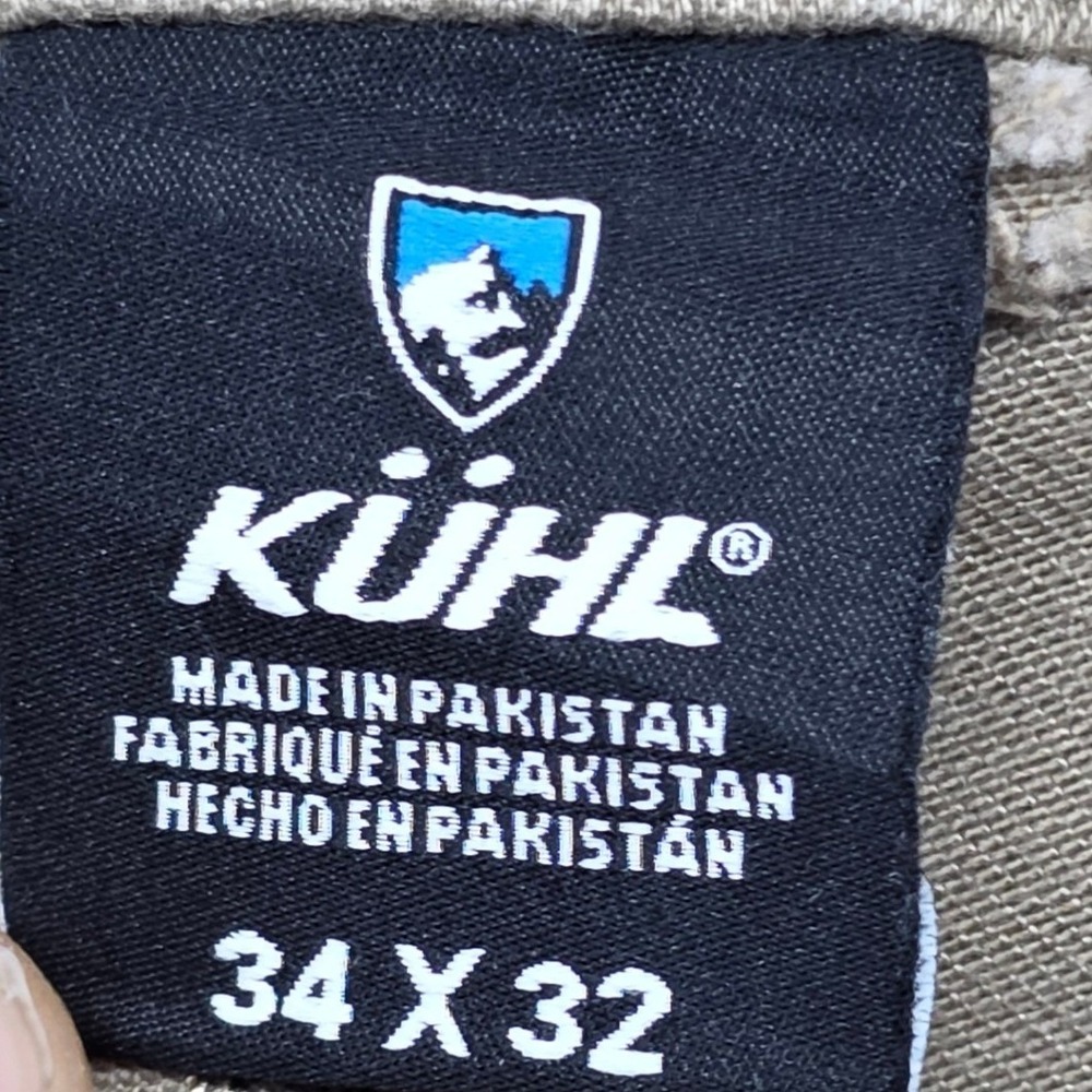 Kuhl Revolt Mens 34x32 Tan Utility Hiking Pants Stretch Moisture Wicking Khaki - Picture 12 of 14